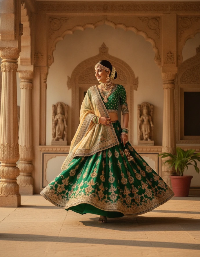 AI Generated Heritage Bridal Elegance